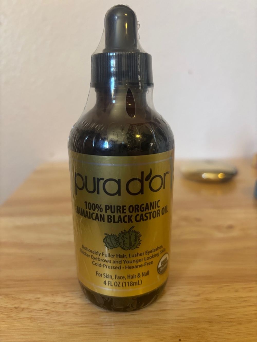 Pura D'or 100% Pure Organic Jamaican Black Castor Oil - 4 oz